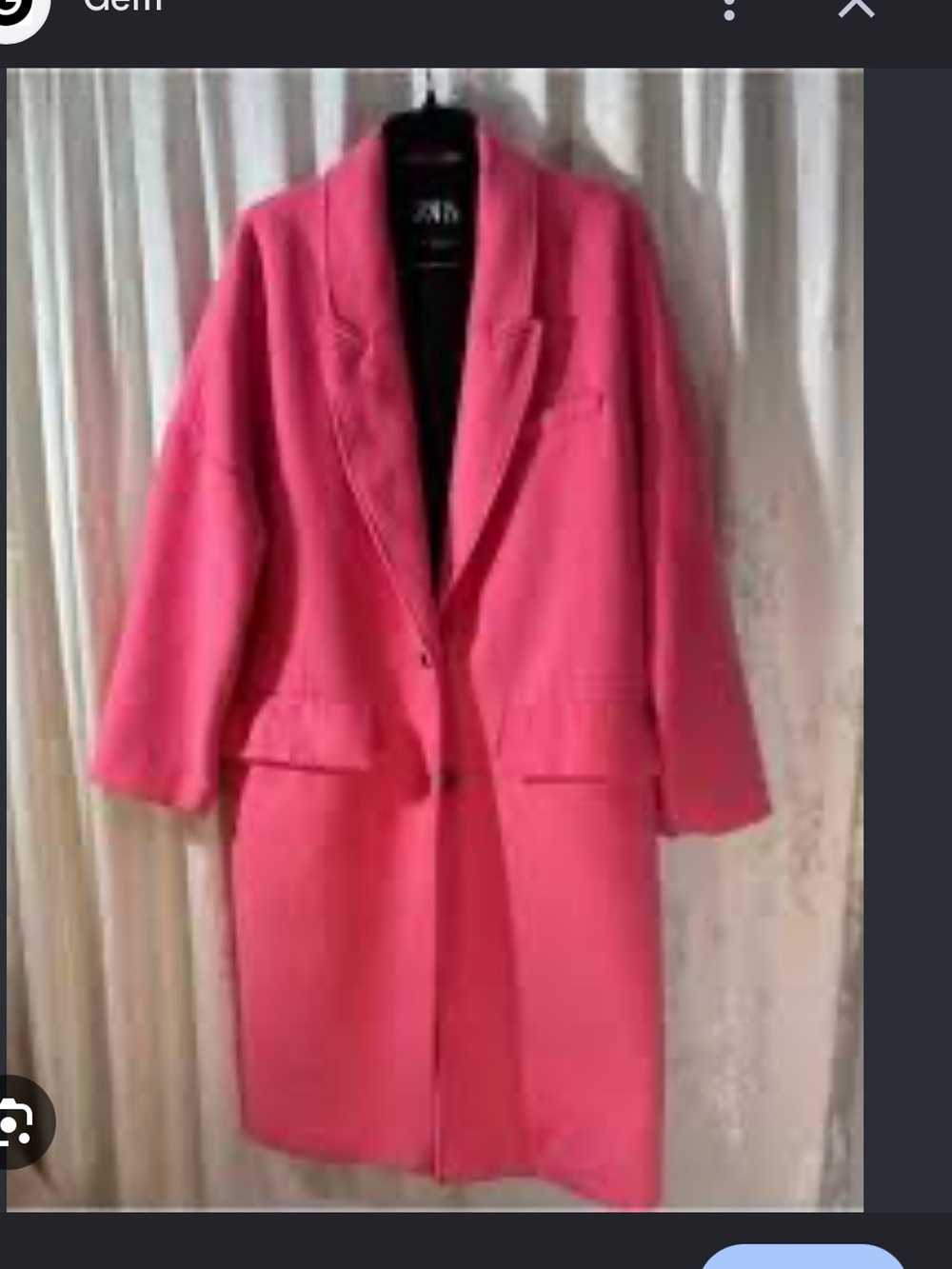 🆕💕💕Zara Bright Pink Blend Trench Coat